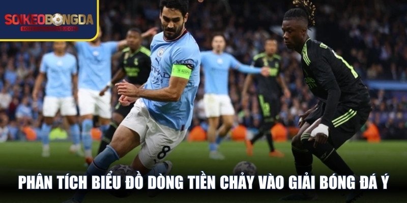 Phân tích biểu đồ dòng tiền chảy vào giải bóng đá Ý